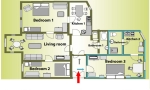 Appartment for group in Prague Floor plan