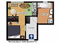 Studio accommodation Wenceslas Square Floor plan